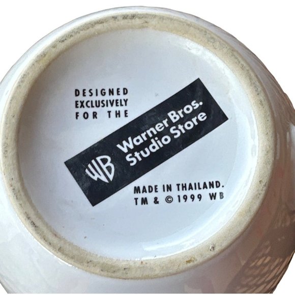 Vintage 1999 Warner Bros. Studio Store Looney Tunes Ceramic Mug 16 oz. (READ) - Picture 5 of 11